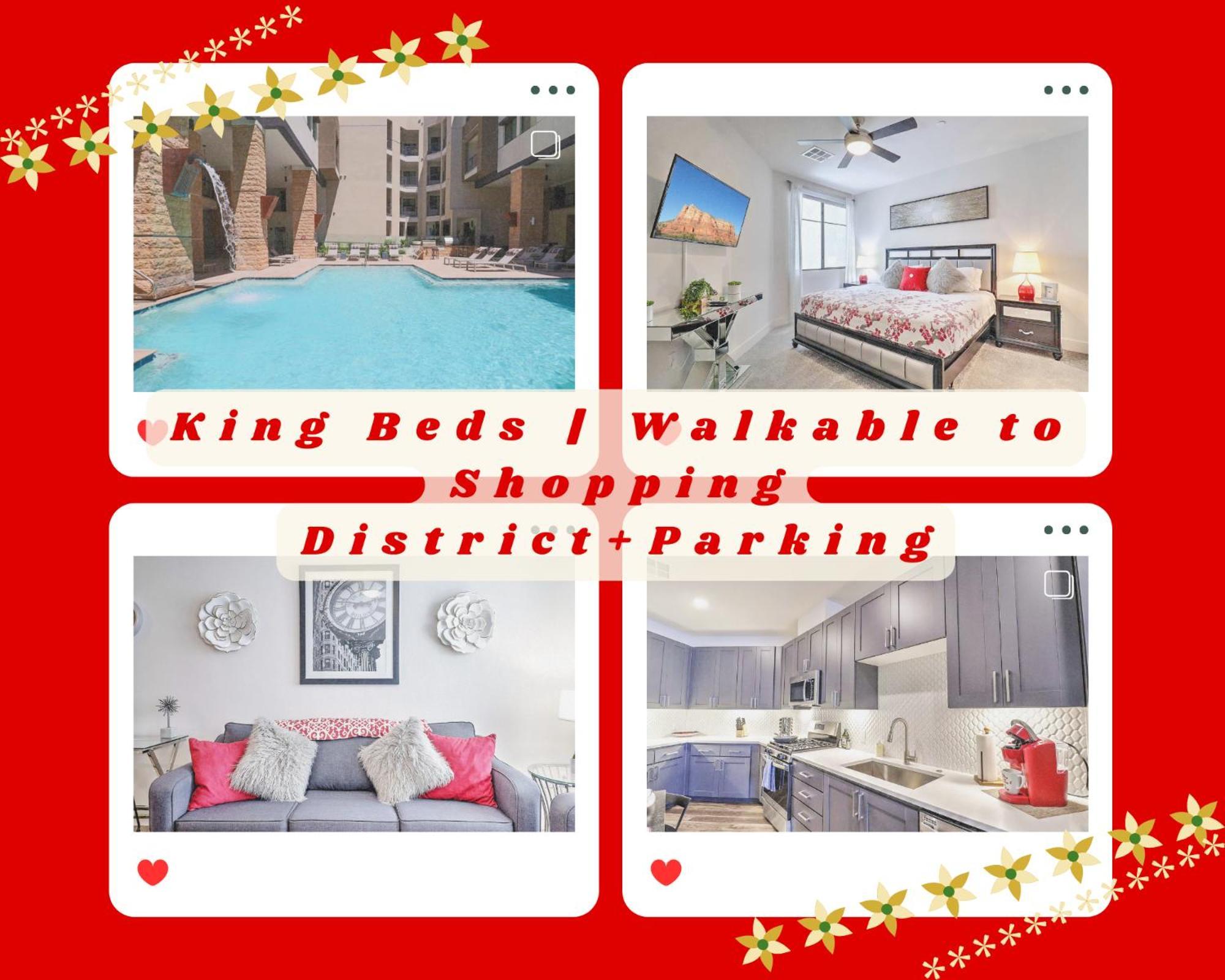 Walk Score 81-shopping District-king Bed-parking G2047 Apartment *