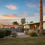 Theater Swimming And Large Backyard At Adobe Modern. Nearby High-End Experiences And Golf Course