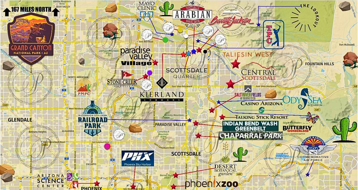 Private Rooftop Terrance-walk Score 81-shopping District-king Bed-parking 4021 Scottsdale