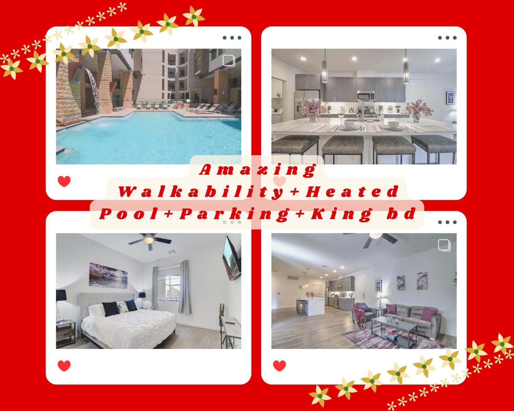 Walk Score 81-shopping District-king Bed-parking G3061 * Scottsdale