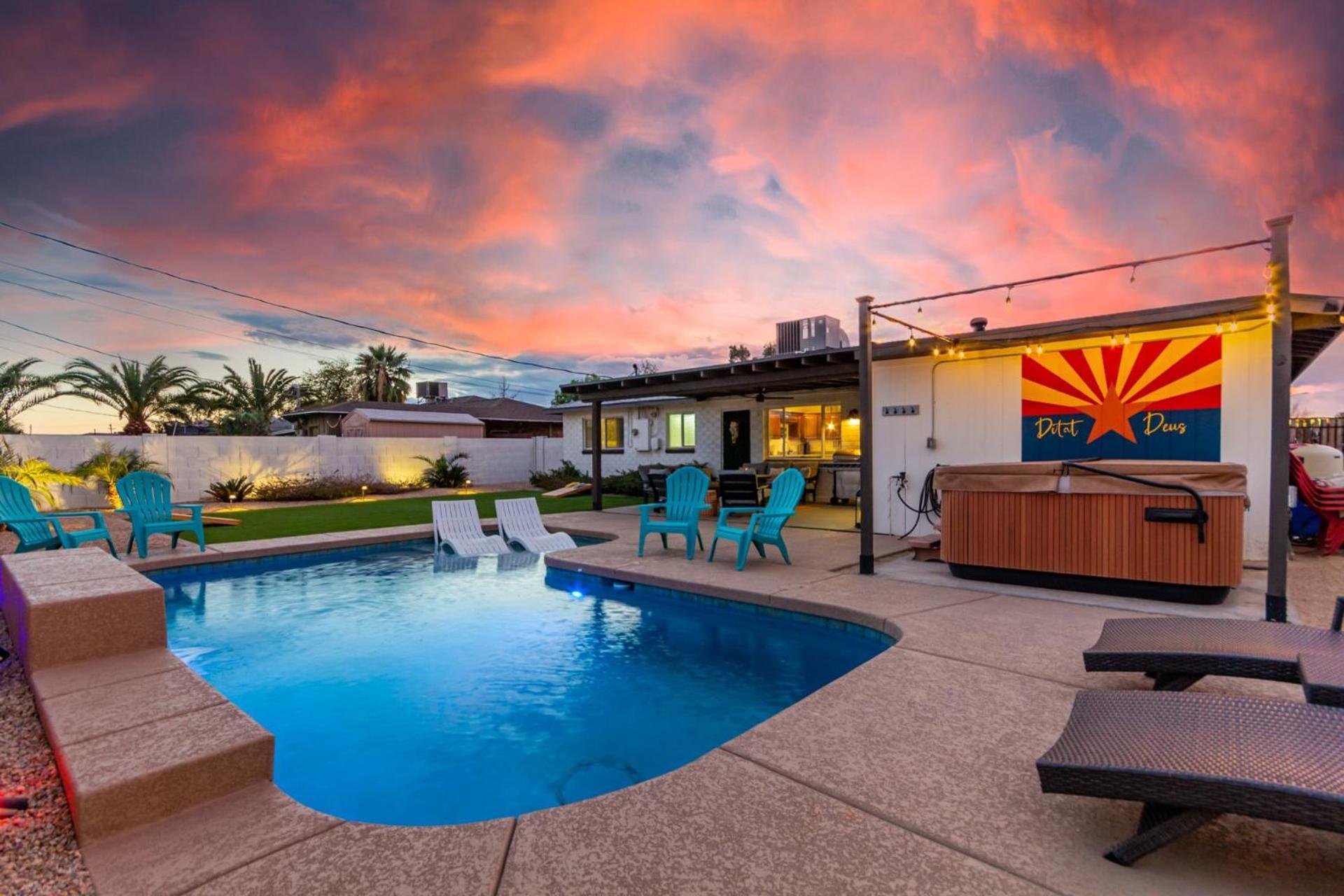 Modern Sw Family Retreat-pool-hot Tub-firepit * Scottsdale