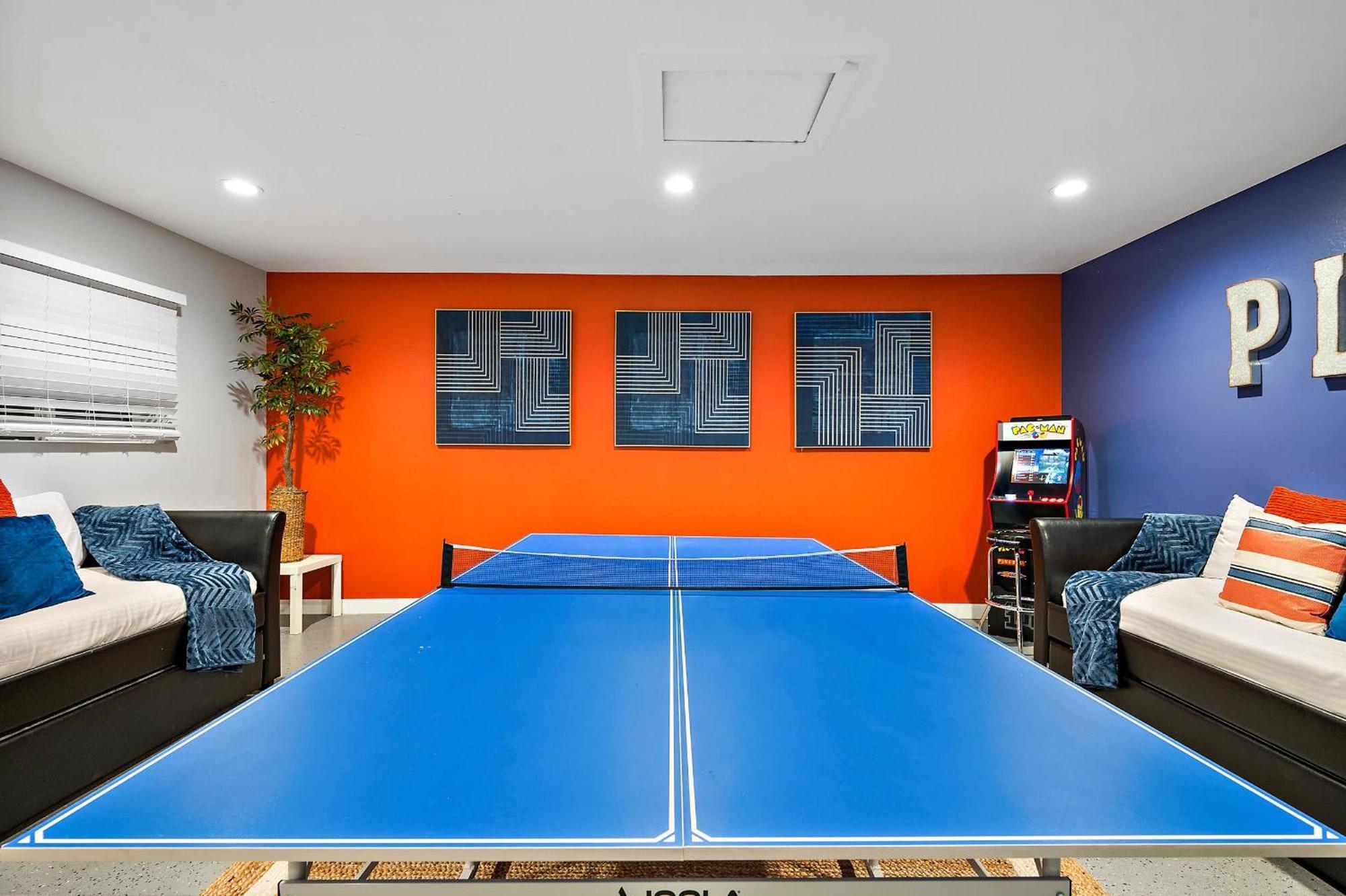 Pool Ping Pong Pool Table Arcade Corn Hole Holiday home *