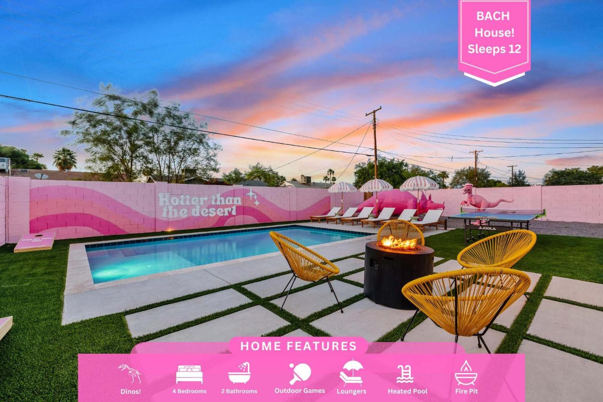 Holiday home Bachelorette! Fire Pit+heated Pool+3mi To Old Town